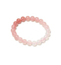Elegant Pink Gradient Agate Bracele