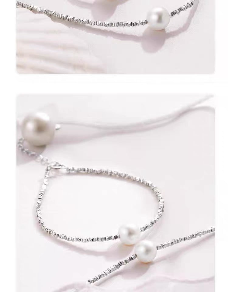 925 Sterling Silver Pearl Necklace