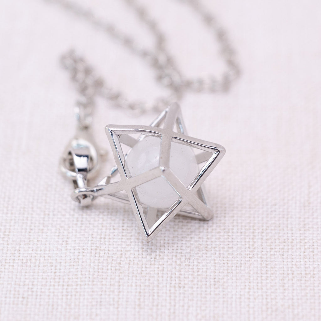 Clear Quartz Merkaba Pendulum