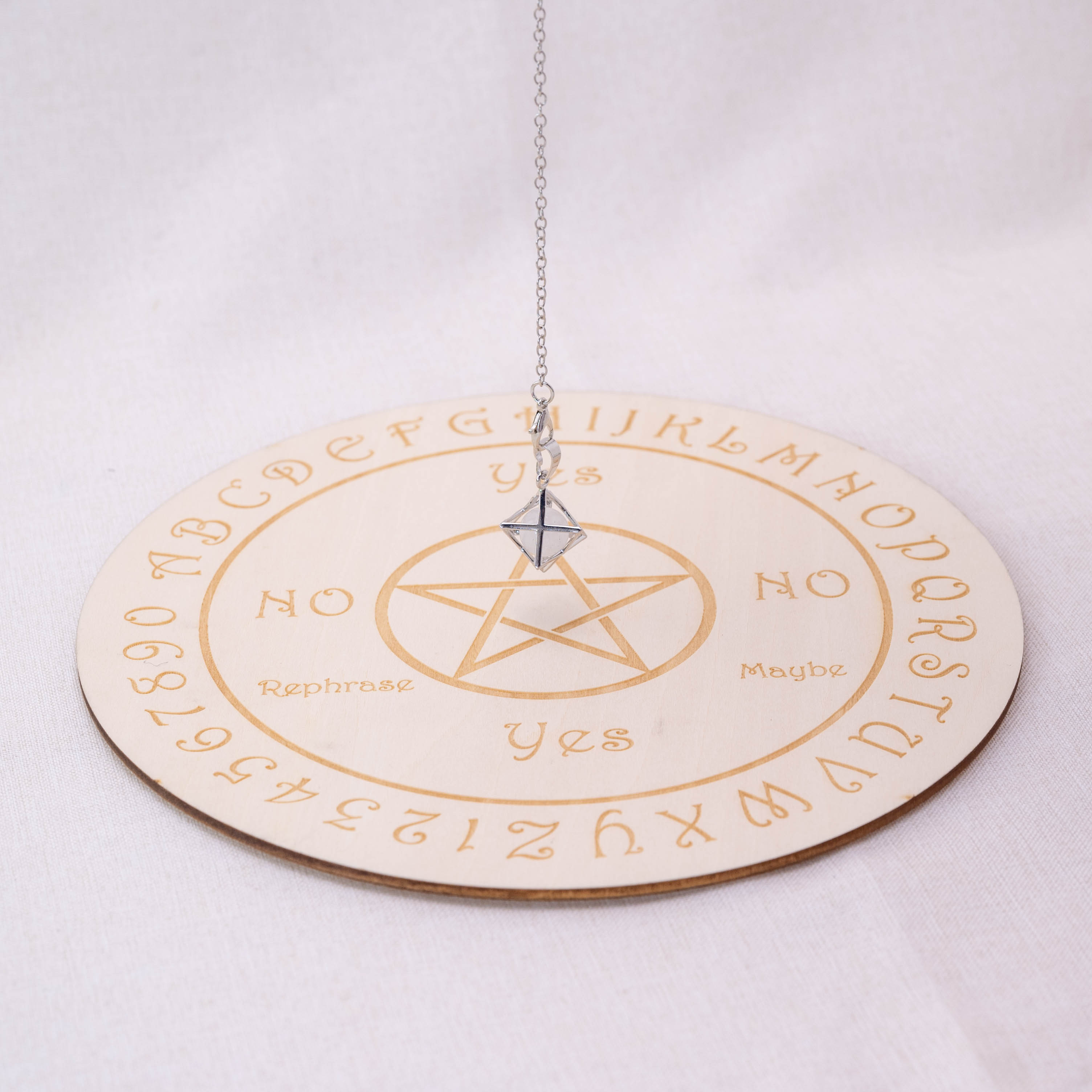 Clear Quartz Merkaba Pendulum