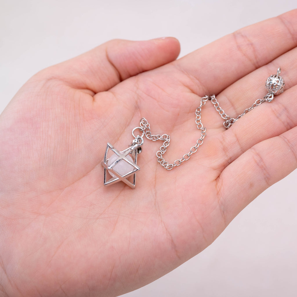 Clear Quartz Merkaba Pendulum